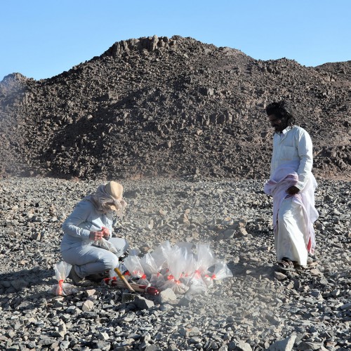 El Sid Project - Collecting waste rock samples for analyses